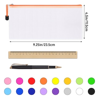 Foto 2 | Foto 2 | Bolsa De Malla Con Cremallera Eoout, 72 Unidades, 16 Colores, 23,5 X 11,5 Cm, Pvc - Venta Internacional.