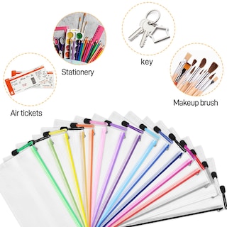 Foto 4 | Foto 4 | Bolsa De Malla Con Cremallera Eoout, 72 Unidades, 16 Colores, 23,5 X 11,5 Cm, Pvc - Venta Internacional.