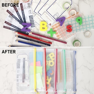 Foto 5 | Foto 5 | Bolsa De Malla Con Cremallera Eoout, 72 Unidades, 16 Colores, 23,5 X 11,5 Cm, Pvc - Venta Internacional.