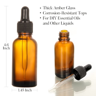Foto 3 | Foto 3 | Frascos Cuentagotas Aozita De Vidrio Ámbar Oscuro De 60 Ml De Grosor, Paquete De 4 - Venta Internacional.