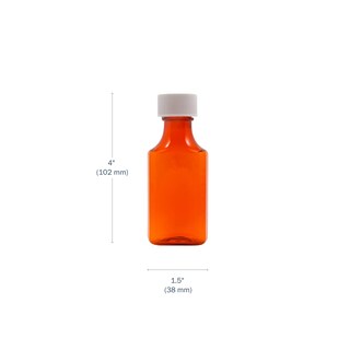 Foto 2 | Foto 2 | Frascos De Medicina Líquida Ezy Dose Amber Ovalados De 60 Ml (caja De 132) - Venta Internacional.