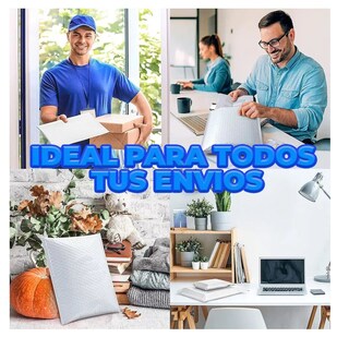 Foto 4 | Foto 4 | Bolsas Acolchadas con Burbuja para Envío Elegate 18 x 36 con Adhesivo 10 Piezas