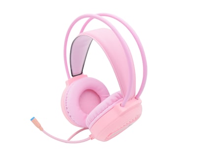 Foto 1 | Foto 1 | Audífonos con Diadema Gaming Rgb X9 color Rosa