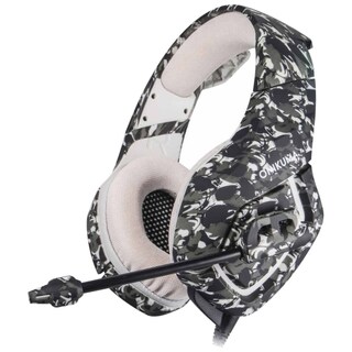 Foto 1 | Foto 1 | Diademas Gamer Audífonos Led Ki1b Onikuma Camuflaje color Gris