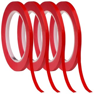 Foto 2 | Foto 2 | Cinta Vinil 3mm Roja Fuerte Ventdepot Mxvtj-004 4 Piezas Rojo