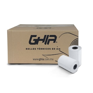 Foto 1 | Foto 1 | Rollo de Papel Térmico Ghia Ctg80n color Blanco de 80x70 mm con 50 Piezas
