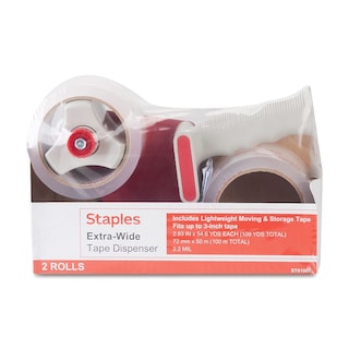 Foto 1 | Foto 1 | Cinta De Embalaje Staples 394929 Extra Ancha Con Dispensador, 2 Rollos - Venta Internacional.