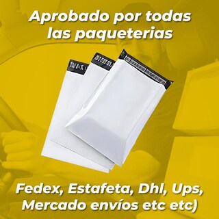 Foto 3 | Foto 3 | Bolsas de Envío Autoadhesivas Impermeables 38x46 1000 Piezas