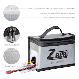 Foto 4 | Foto 4 | Bolsa Segura Para Baterías Zeee Lipo, Protector De Almacenamiento Ignífugo (paquete De 2) - Venta Internacional.