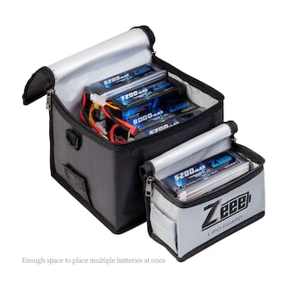 Foto 5 | Foto 5 | Bolsa Segura Para Baterías Zeee Lipo, Protector De Almacenamiento Ignífugo (paquete De 2) - Venta Internacional.