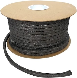Foto 1 | Foto 1 | Empaque Grafitado Embalaje de Compresión Fabricado de Hilo de Asbesto Blanco Karlen Negro Grosor 3MM Largo Aprox 80M 2KG