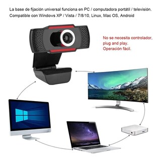 Foto 2 | Foto 2 | Cámara Web 1080p Hd Malubero Cámara Usb con Micrófono Incorporado color Negro