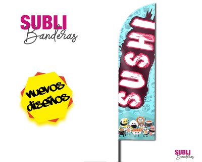 Foto 2 | Foto 2 | Banderas Sushi Sublibanderas Multicolor