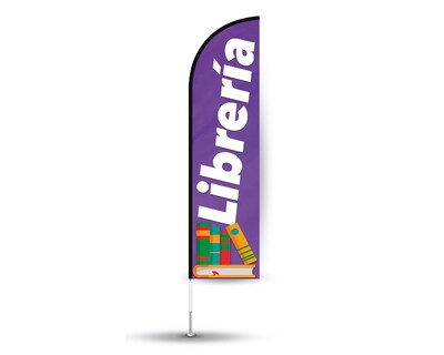 Foto 2 | Foto 2 | Bandera Publicitaria Multicolor para Librería