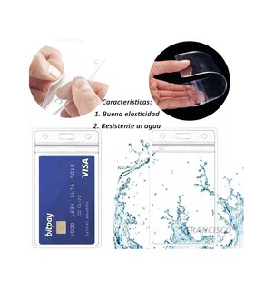 Foto 4 | Foto 4 | Mica Vertical Portacredencial, Gafete INE Lab. G 100 Piezas Transparente