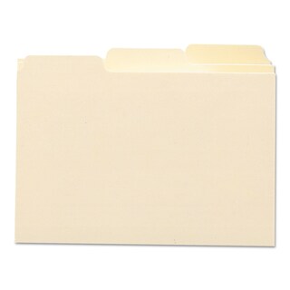 Foto 1 | Foto 1 | Guía Para Tarjetas De Índice, 5 X 8 Cm, Con Lengüetas Cortadas En 1/3, Manila, 100 Unidades - Venta Internacional.