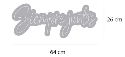 Foto 3 | Foto 3 | Letrero Led Neón Siempre Juntos Luminoso Boda Decorativo Novios