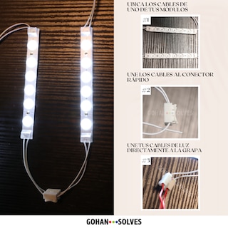 Foto 5 | Foto 5 | 5 Módulos 6 Led Directo Iluminación Con Imán Blanco Frío