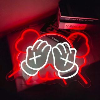 Foto 1 | Foto 1 | Letrero Neon Kaws Hypebeast con Control y Acrílico Grueso