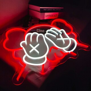 Foto 2 | Foto 2 | Letrero Neon Kaws Hypebeast con Control y Acrílico Grueso