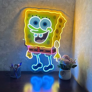 Foto 1 | Foto 1 | Letrero de Neón LED Bob Esponja con Control de Intensidad