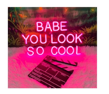 Foto 3 | Foto 3 | Letrero Babe You Look So Cool Neon C/ Control Remoto Premium