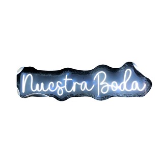 Foto 1 | Foto 1 | Letrero Led Neón ''Nuestra Boda'' 80x20 cm