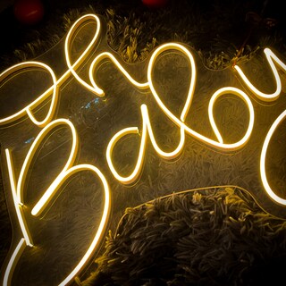 Foto 5 | Foto 5 | Letrero Led Neón Oh Baby 2 Renglones Luminoso Decorativo
