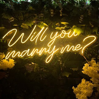 Foto 2 | Foto 2 | Letrero Led Neón Isha Láser 'Will You Merry Me?' Boda Decoración