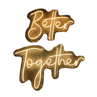 Foto 1 | Foto 1 | Letrero Led Neon Better Togetter Evento Boda Decoracion
