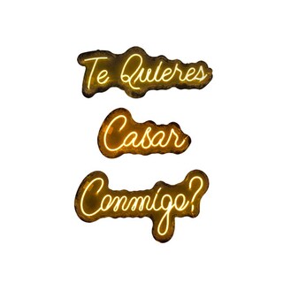 Foto 1 | Foto 1 | Letrero Led Neón Te Quieres Casar Conmigo? Decorativo Luminoso
