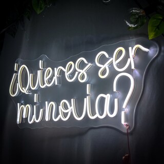 Foto 3 | Foto 3 | Letrero Led Neón Quieres Ser Mi Novia Decorativo Luminoso Amor