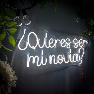 Foto 4 | Foto 4 | Letrero Led Neón Quieres Ser Mi Novia Decorativo Luminoso Amor
