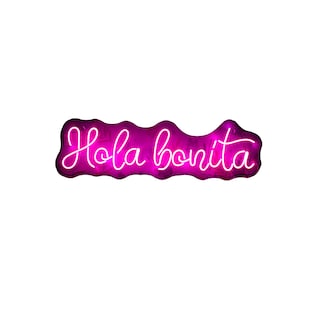 Foto 1 | Foto 1 | Letrero Led Neón Hola Bonita Luminoso Negocio Decorativo