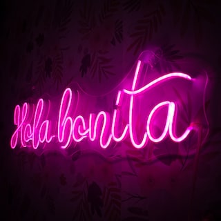 Foto 4 | Foto 4 | Letrero Led Neón Hola Bonita Luminoso Negocio Decorativo
