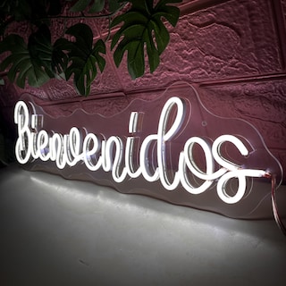 Foto 4 | Foto 4 | Letrero Led Neón Bienvenidos Decorativo Luminoso
