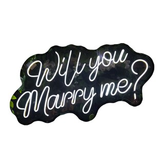 Foto 1 | Foto 1 | Letrero Led Neón Will You Marry Me? Luminoso Decorativo