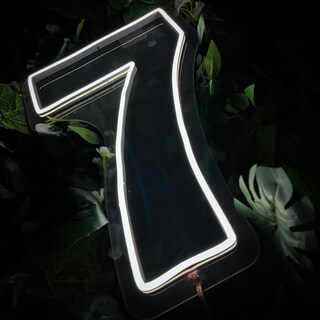 Foto 5 | Foto 5 | Letrero Led Neón Número 7 Decorativo Luminoso Fiesta 40x26cm