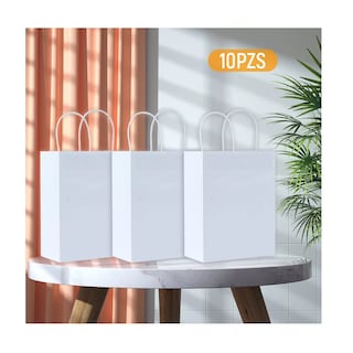 Foto 4 | Foto 4 | Bolsas de Regalo Papel Kraft Belug 10 Piezas Blanco