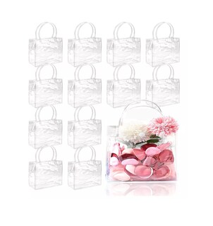 Foto 1 | Foto 1 | 30 Pcs Bolsas De Regalo Recuerdo De Pvc Transparente Con Asa