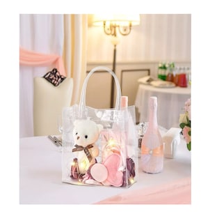Foto 2 | Foto 2 | Bolsas para Regalo de Pvc Transparente con Asa 25 Piezas