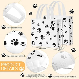 Foto 2 | Foto 2 | Bolsas De Regalo Para Perros, Bolsa Con Estampado De Patas, Regalo Para Fiestas De Perros, 20 Piezas - Venta Internacional.