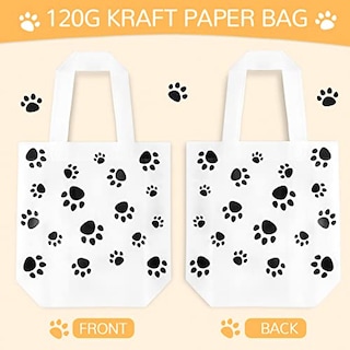 Foto 3 | Foto 3 | Bolsas De Regalo Para Perros, Bolsa Con Estampado De Patas, Regalo Para Fiestas De Perros, 20 Piezas - Venta Internacional.