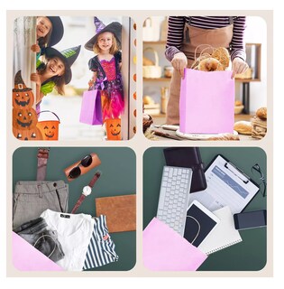 Foto 5 | Foto 5 | Bolsas De Regalo Papel Kraft Bolsas De Dulces Ecológicas 20 Pcs Violeta