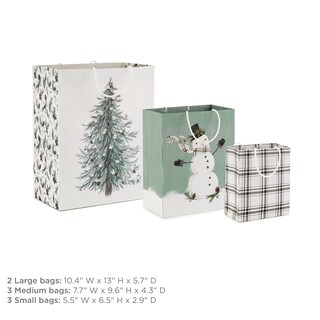 Foto 3 | Foto 3 | Surtido De Bolsas De Regalo Hallmark Christmas (8 Bolsas: 3 Pequeñas 6, 3 Medianas 9, 2 Grandes 13) - Venta Internacional.