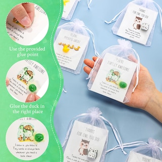 Foto 3 | Foto 3 | Set De Regalo De Agradecimiento A Los Empleados Fumete Con Patos Y Tarjetas De Resina - Venta Internacional.