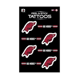 Foto 1 | Foto 1 | Tatuajes Temporales Rico Industries Ncaa Arkansas Razorbacks - Venta Internacional.