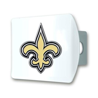 Foto 1 | Foto 1 | Funda De Enganche Fanmats Nfl New Orleans Saints Blanca Con Logotipo 3d - Venta Internacional.
