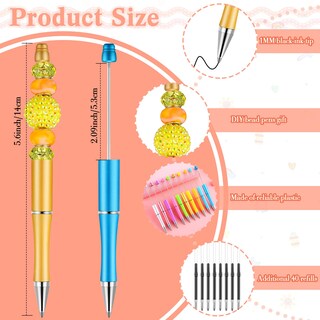 Foto 4 | Foto 4 | Venta Internacional - Bolígrafo Beadable Outus Macaroon Color Con Recambios Adicionales 20 Unidades