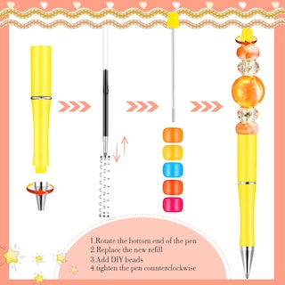 Foto 5 | Foto 5 | Venta Internacional - Bolígrafo Beadable Outus Macaroon Color Con Recambios Adicionales 20 Unidades